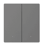 MixSwitch Gauss 2 gang, color Gris